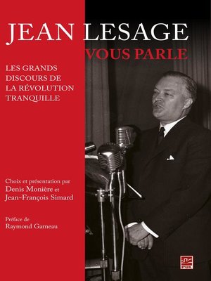 cover image of Jean Lesage vous parle